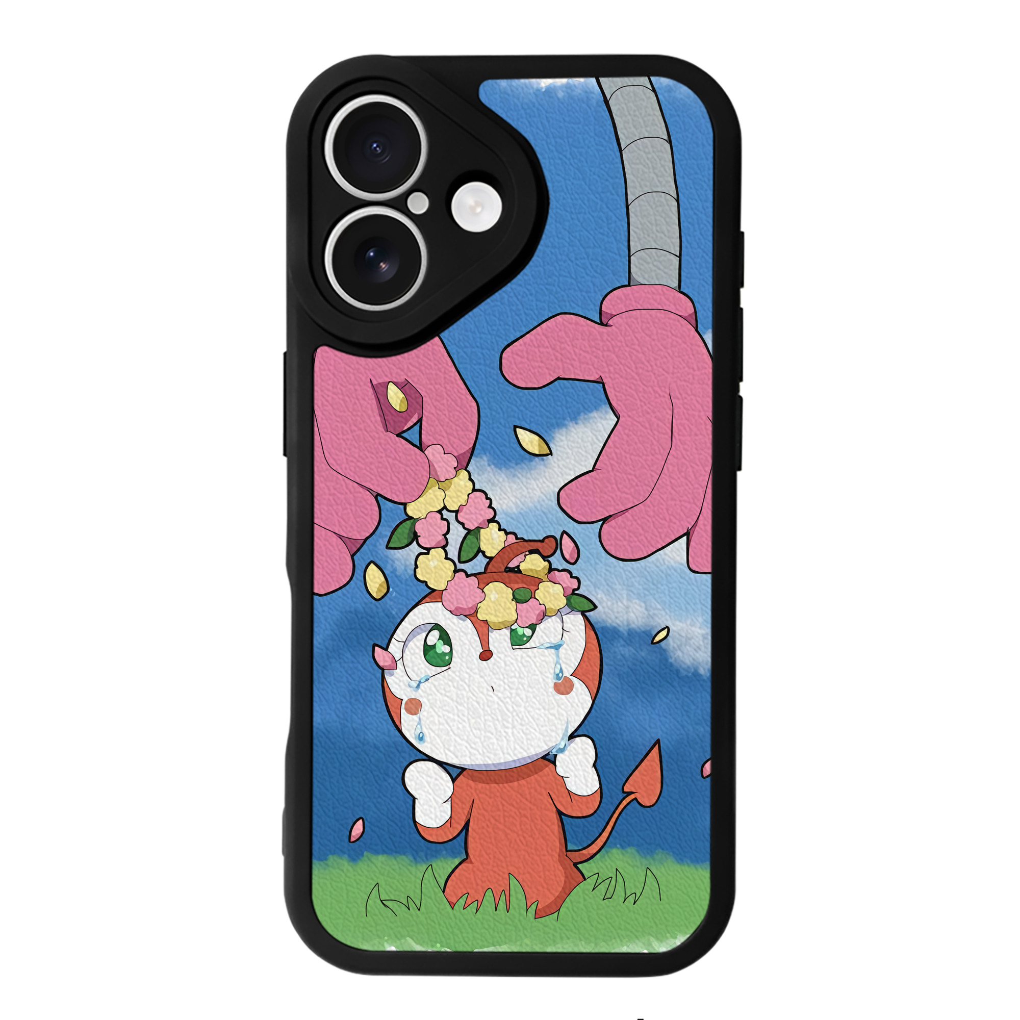 （画像用） アンパンマン Anpanman 【iPhone 16シリーズ対応】シリコンスマホケース（レザー調） 材質：シリコン